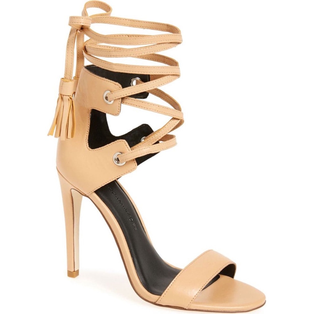 Rebecca Minkoff Riley Wrap-Up Tassel Heel 6.5 M